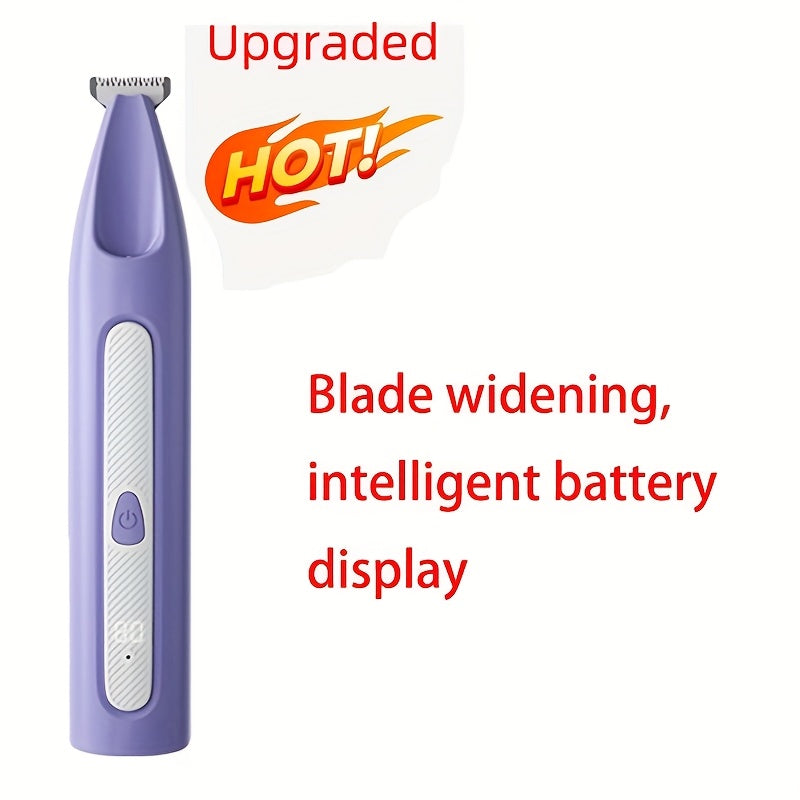 Pet Micro Precision Trimmer Set, New Rechargeable Low Noise Wireless Dog Paw Clipper with LED Light, Multifunctional Pet Hair Grooming Tool for Nails Eyes Face Hips Cat Feet Shaver, Pet Nail Trimmer, Compact Design, Ergonomic