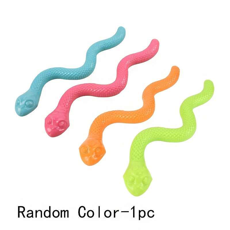 1pc Interactive Chew Toy Snake - Heavy-Duty Dog Puzzle Toy with Thick Rubber-like Texture, Individually Wrapped for Hygiene - Tough Chewer-Resistant, Non-Toxic Chew Bone for Puppies & Adult Dogs - Scratch-Resistant, for Aggre