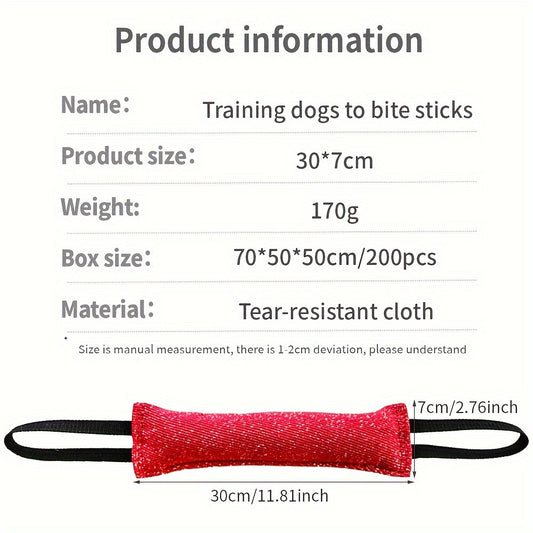 XUNDI Dog Training Double Handle Bite Stick, Durable, Tear-Resistant, Clean Teeth, Interactive Toy for All Breed Sizes