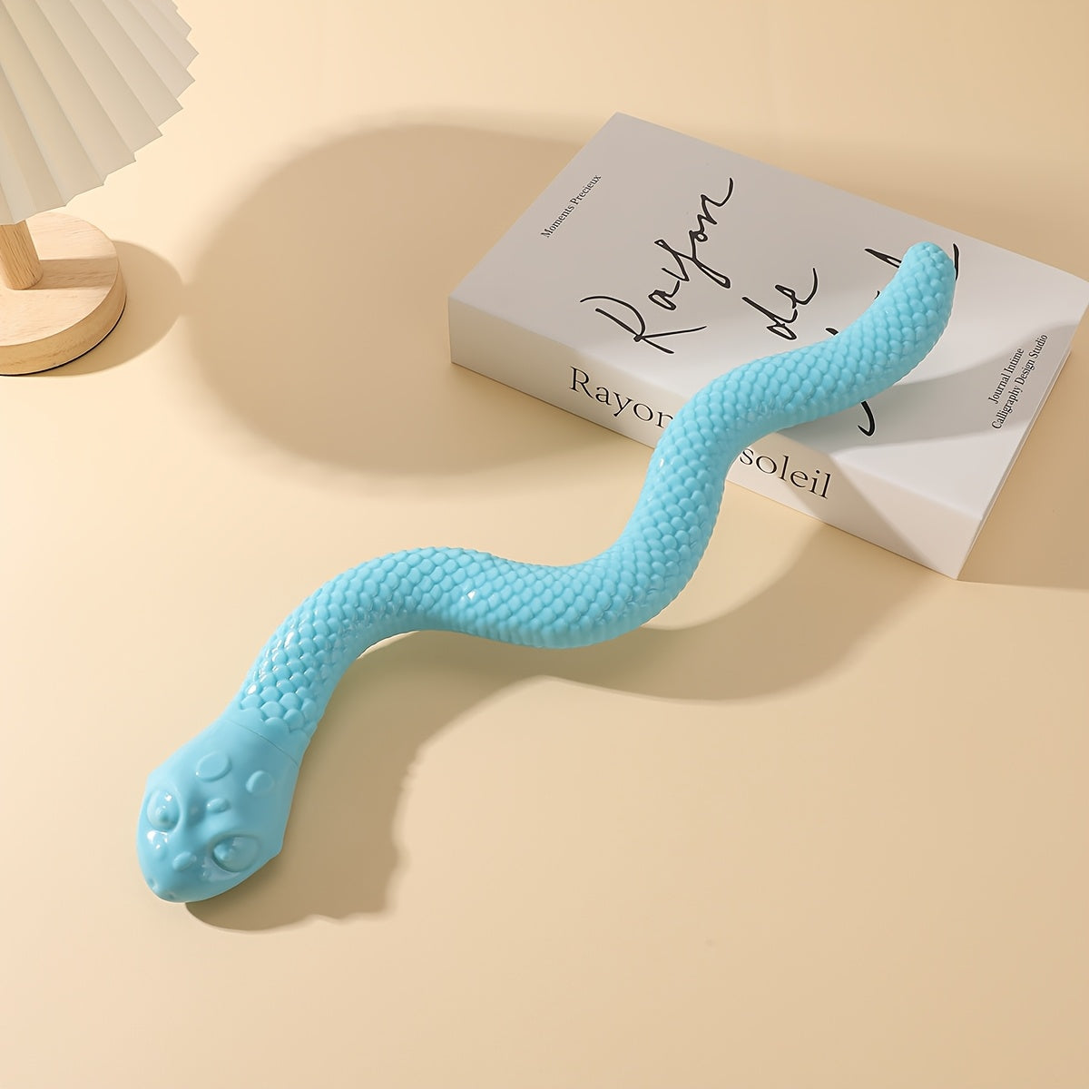 1pc Interactive Chew Toy Snake - Heavy-Duty Dog Puzzle Toy with Thick Rubber-like Texture, Individually Wrapped for Hygiene - Tough Chewer-Resistant, Non-Toxic Chew Bone for Puppies & Adult Dogs - Scratch-Resistant, for Aggre