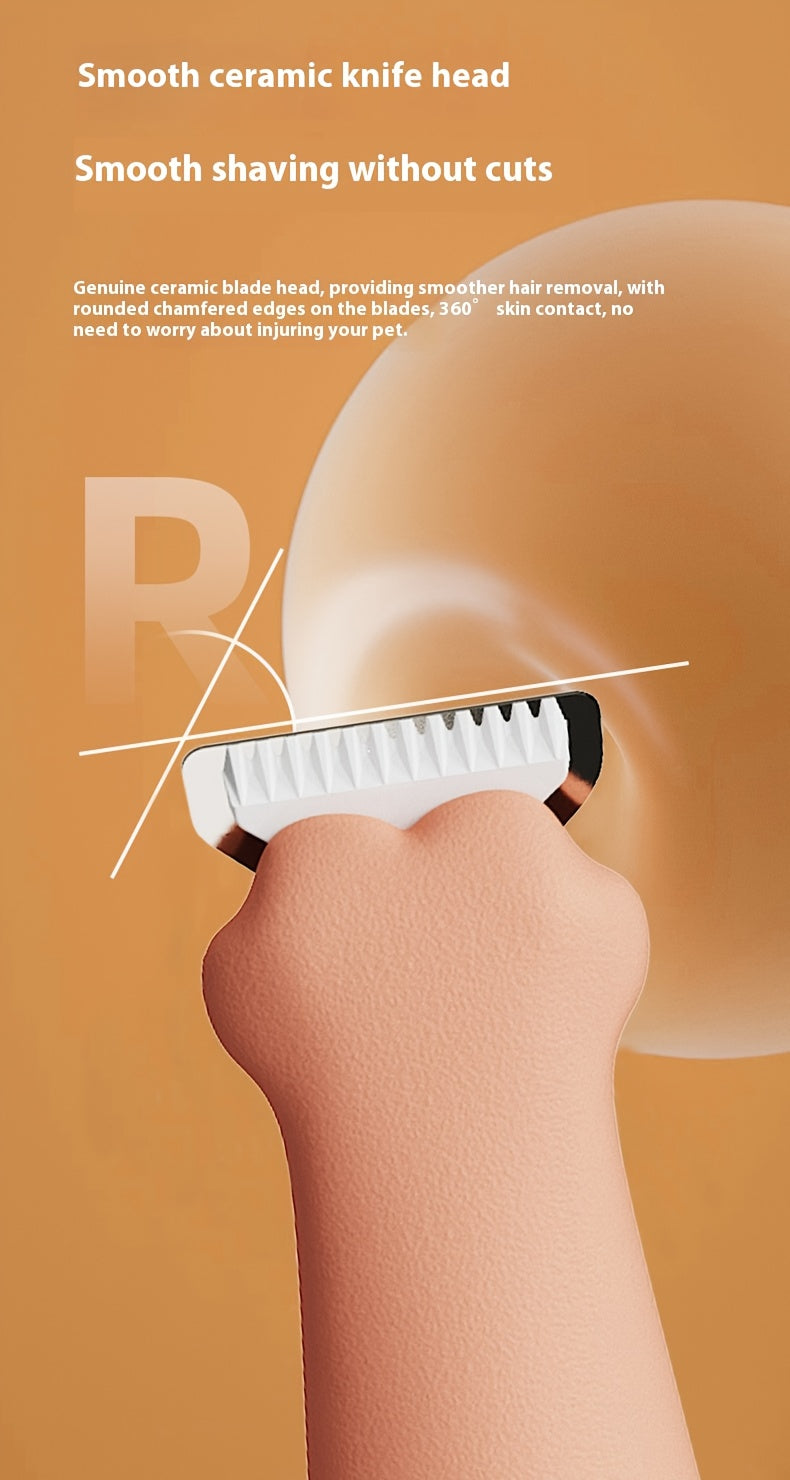 Dog Nail Trimmers with LED Light, Low Noise Pet Clippers, 18mm Blade Waterproof Rechargeable Dog Nail Clippers & Cat Nail Clipper for Grooming Paws, Ears, Face, Eyes