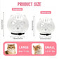 Cat beauty headgear set, transparent and breathable Elizabeth collar, including 1 headgear and 4 paw gear sets, cat anti-licking and biting headgear, specially designed for beauty and bathing, durable and reusable.
