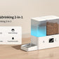 Smart Automatic Cat Feeder and Water Dispenser All-in-One with App Control, Large Capacity Wet/ Food Storage, Enabled,, Voice Control via Alexa/ Assistant, -Waste System,  & Wet Food Dispenser, Remote Monitoring, Low Voltage