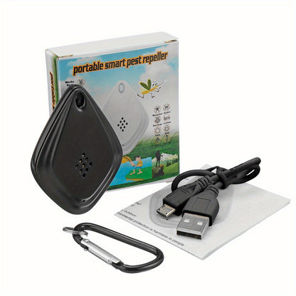 Portable Ultrasonic Mosquito Repellent - USB Charging, Intelligent Frequency Conversion, Protects Your Family from Insects