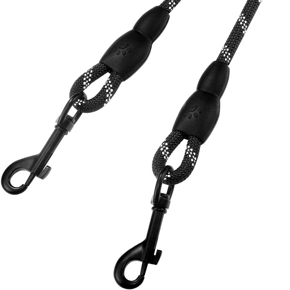 JOYTALE Reflective Dual Leash for 2 Dogs - No Tangle Walking Leash with Comfortable Handle