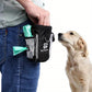 Dog Treat Pouch with Built-In Waste Bag Dispenser - Polyester Training and Feeding Waist Pack for Trainers and Pet Owners, Large Capacity, Clip & Carry Design