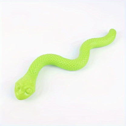 1pc Interactive Chew Toy Snake - Heavy-Duty Dog Puzzle Toy with Thick Rubber-like Texture, Individually Wrapped for Hygiene - Tough Chewer-Resistant, Non-Toxic Chew Bone for Puppies & Adult Dogs - Scratch-Resistant, for Aggre