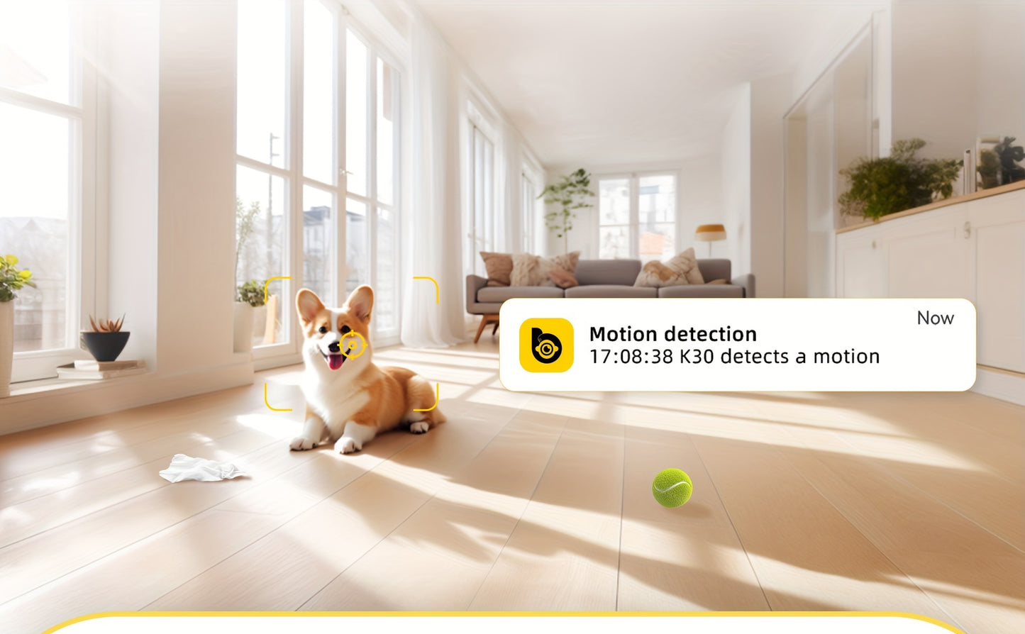 2PCS BoyKeep 5g/2.4ghz WiFi Smart Camera, High-definition Indoor Safety Monitor, Special Safety Camera For Babies And Pets, 360° Panoramic Surveillance Video, Night Vision, Two-way Calls, Memory Card And Cloud Storage, K30