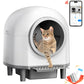Self Cleaning Cat Litter Tray, 110L Extra Large Automatic Cat Litter Tray for Multiple Cats, with Safety Protection, APP Control, Odor Removal Smart Robot Litter Box, 1 Roll Trash Bags, Self Cleaning Cat Litter Box, Cat Litte