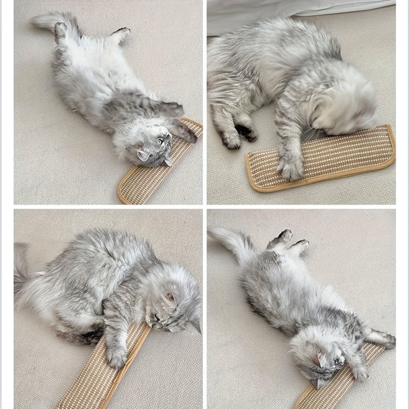 Durable Cat Toy Pillow & Scratching Mat - Chew-Resistant Teething Bedspread-like Kitten Bed with Soft, Mosquito Repellent, All Breed Sizes, Play & Furniture - Interactive Cat Toys for Solo Play & Bonding