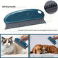 4pcs Reusable Pet Hair Cleaning Kit for Dogs & Cats - Durable Plastic Grooming Tools with Ergonomic Handles, Gentle on Fabric & Carpets, Ideal for Sofa, Furniture & Clothes - Includes Detangling Brush, Deshedding Brush, Flea