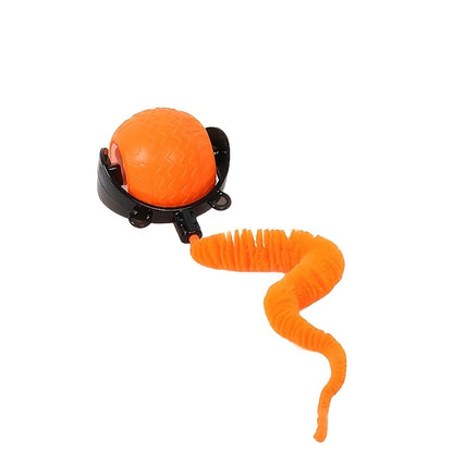 1pc interactive cat and dog toy for indoor cats - rechargeable automatic fast ball, intelligent tail chase and pet chase games, reinforced and durable plastic design, cat and dog toy interaction, playful design, pet entertain