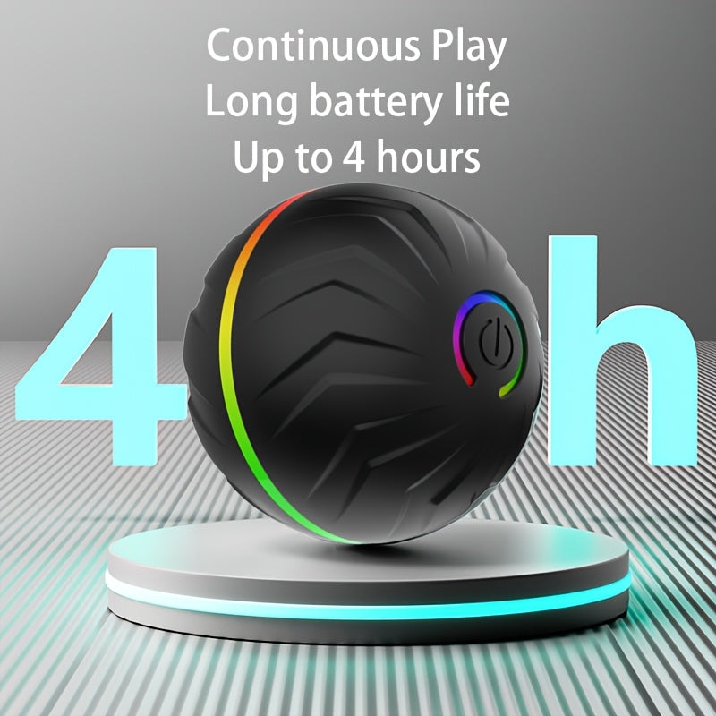 Interactive Dog Toy Ball - Large, Smart Bouncing Ball for Pets | Intelligent Jumping, Rolling, Durable, USB Rechargeable