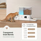 Smart Automatic Cat Feeder and Water Dispenser All-in-One with App Control, Large Capacity Wet/ Food Storage, Enabled,, Voice Control via Alexa/ Assistant, -Waste System,  & Wet Food Dispenser, Remote Monitoring, Low Voltage