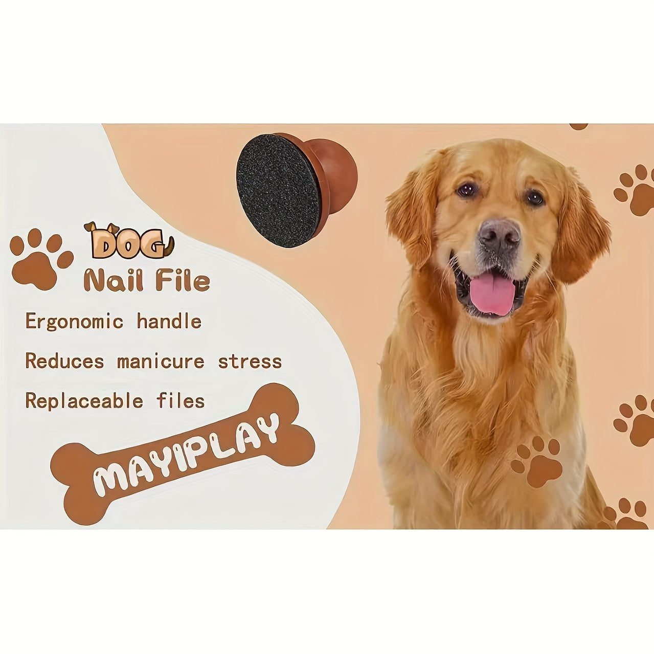 Pet Nail Care | Dog Nail File | Scratch Square for Dogs | Stress-Free Nail Care | Durable PP Material