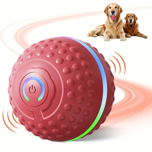1 Automatic Bouncing Ball Dog Toy, Teasing Jumping Ball, Can Be Charged by USB, Suitable for Small And Medium-Sized Dogs to Play Indoors And Outdoors, Indoor Dog Toy, Interactive Pet Toy, Rechargeable Dog Toy, Small Dogs, Med