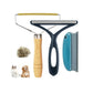 4pcs Reusable Pet Hair Cleaning Kit for Dogs & Cats - Durable Plastic Grooming Tools with Ergonomic Handles, Gentle on Fabric & Carpets, Ideal for Sofa, Furniture & Clothes - Includes Detangling Brush, Deshedding Brush, Flea