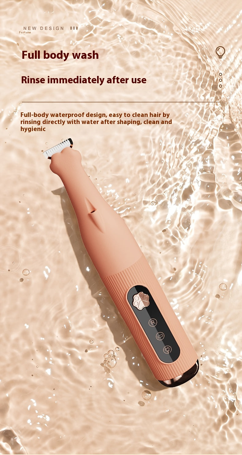 Dog Nail Trimmers with LED Light, Low Noise Pet Clippers, 18mm Blade Waterproof Rechargeable Dog Nail Clippers & Cat Nail Clipper for Grooming Paws, Ears, Face, Eyes