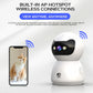 JOOAN 1080P HD Smart Security Camera with Two-Way Talk, Night Vision, PTZ Pan/Tilt/Zoom, Motion Detection & Tracking, - Camera for /Pet Monitor, App Control, Compatible with / (Wall-Mountable)