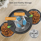 WiFi Enabled Large Capacity Pet Feeder - Automatic Stainless Steel Food Dispenser with Dual Bowls for Cats & Dogs, Remote Control via App, Ideal for Large Feeding Needs (No USB 5V/2A Plug), Pet Food Dispenser, Without Battery