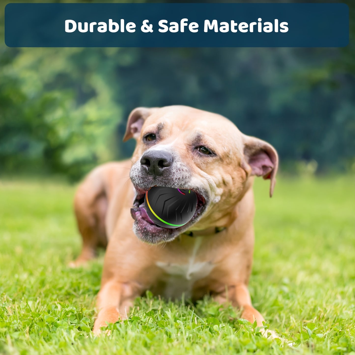 Interactive Dog Toy Ball - Large, Smart Bouncing Ball for Pets | Intelligent Jumping, Rolling, Durable, USB Rechargeable