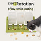 Interactive Slow Feeder Pet Toy - 360° Rotating Puzzle Feeder, Durable PP Material for Weight Loss and Anti-Gobble, Prevents Boredom to Prevent Obesity, Suitable for Cats and Dogs