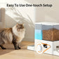 Smart Automatic Cat Feeder and Water Dispenser All-in-One with App Control, Large Capacity Wet/ Food Storage, Enabled,, Voice Control via Alexa/ Assistant, -Waste System,  & Wet Food Dispenser, Remote Monitoring, Low Voltage