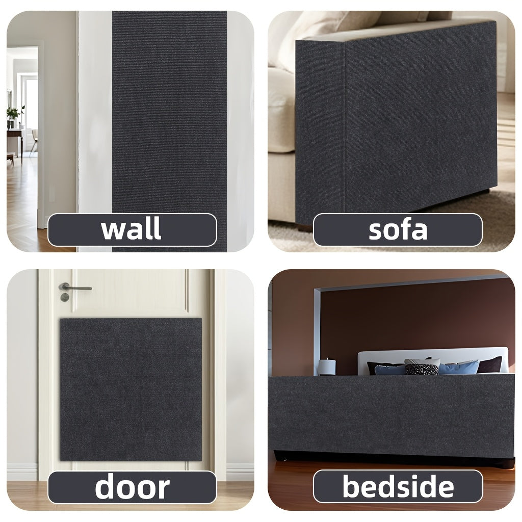 [Interactive Cat Scratching Mat] Durable Self-Adhesive Cat Scratching Mat | Interactive Pet Climbing Board, Scratch-Resistant Felt for Walls & Furniture, DIY Home Decor, Christmas Gift - Polyester