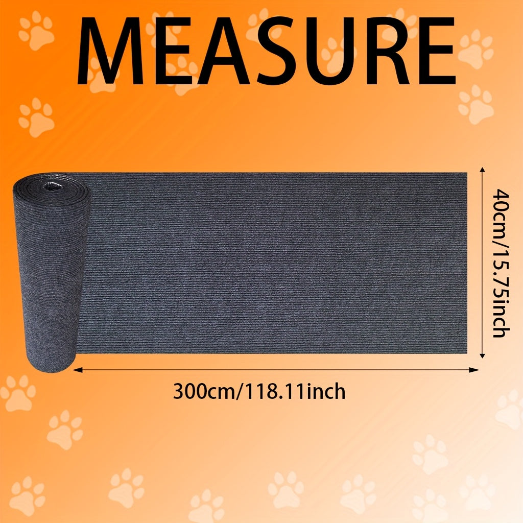 [Interactive Cat Scratching Mat] Durable Self-Adhesive Cat Scratching Mat | Interactive Pet Climbing Board, Scratch-Resistant Felt for Walls & Furniture, DIY Home Decor, Christmas Gift - Polyester
