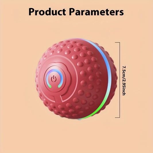 1 Automatic Bouncing Ball Dog Toy, Teasing Jumping Ball, Can Be Charged by USB, Suitable for Small And Medium-Sized Dogs to Play Indoors And Outdoors, Indoor Dog Toy, Interactive Pet Toy, Rechargeable Dog Toy, Small Dogs, Med