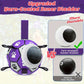 Durable Rubber Dog Soccer Ball with Straps - Interactive Chew-Resistant Pet Toy for All Breed Sizes, Purple & Black with Paw Print Design, Indoor/Outdoor Play & Training, Dog Ball Toy, Large Surface Area