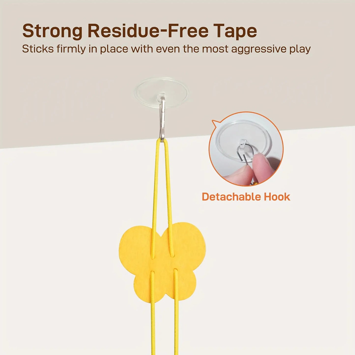 [Interactive Cat Squeaky Toy] 1 Interactive Cat Squeaky Toy, Random Color and Style, 1pc Delivery with Stretchable Spring Rope for Indoor Playtime. Features Artificial Feathers & Bell – Durble Nylon Hanging Doorway Kitten S