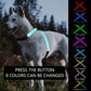[LED Dog Vest] USB-Powered 8-Color LED Rechargeable Dog Vest with Flickering Lights | Geometric Pattern Pet Safety Harness for Medium & Large Dogs Under 4ft, Night Visibility Gear, Safe Visibility at Night, Dog Leash, USBchar