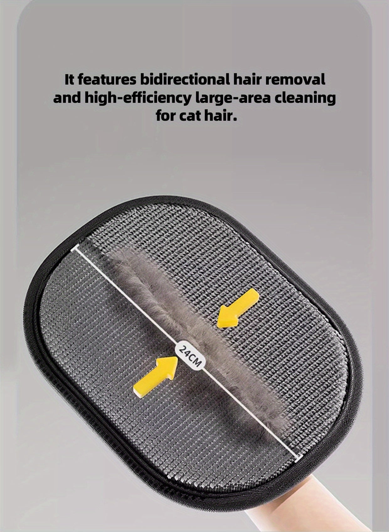 Two Household Hair Removal Brushes, a Pet Hair Removal Tool, Static Electricity Hair Removal Gloves, Reusable, Convenient And Quick, Suitable for Various Environments.