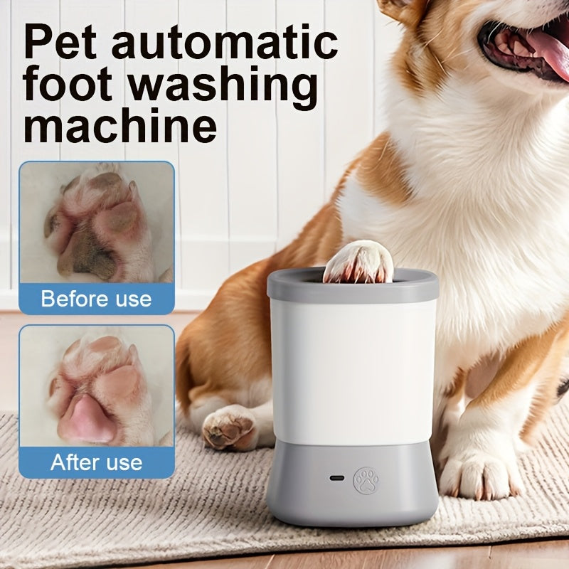 Pet Care Essentials, 1200mAh Battery, USB Pet Cleaner - Gentle and Nourishing, Suitable for Small to Medium Pets - Convenient Indoor & Outdoor Use, Hygienic Solution for Healthy Paws Anytime, Paw Washer Cup for Dogs and Cats
