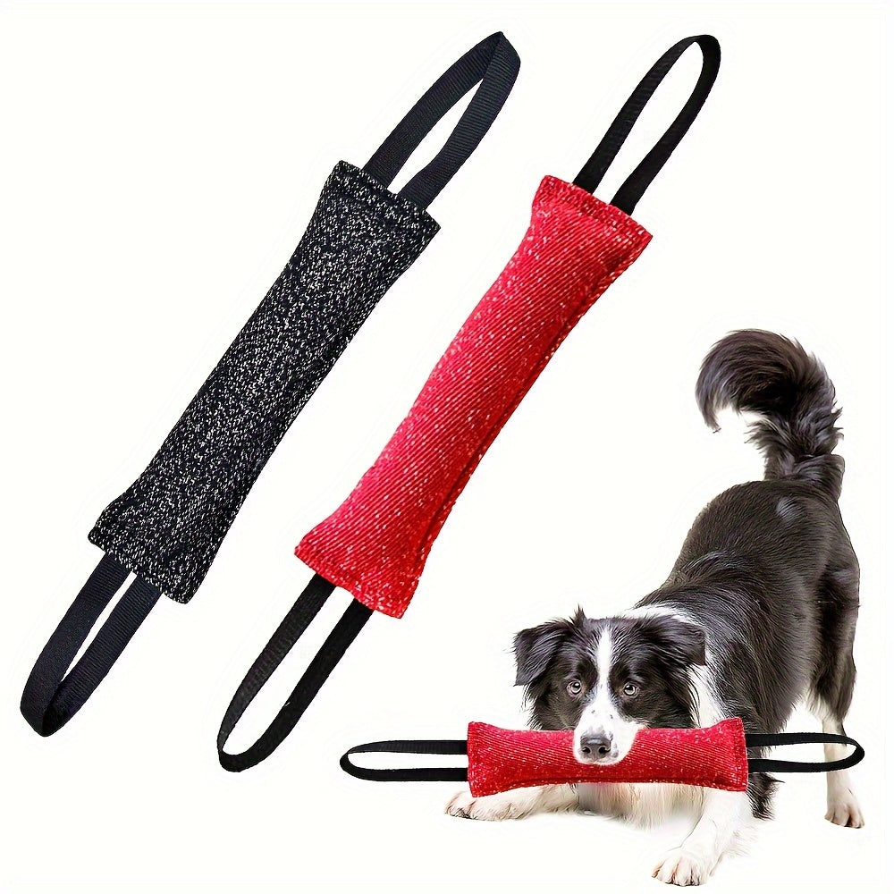 XUNDI Dog Training Double Handle Bite Stick, Durable, Tear-Resistant, Clean Teeth, Interactive Toy for All Breed Sizes