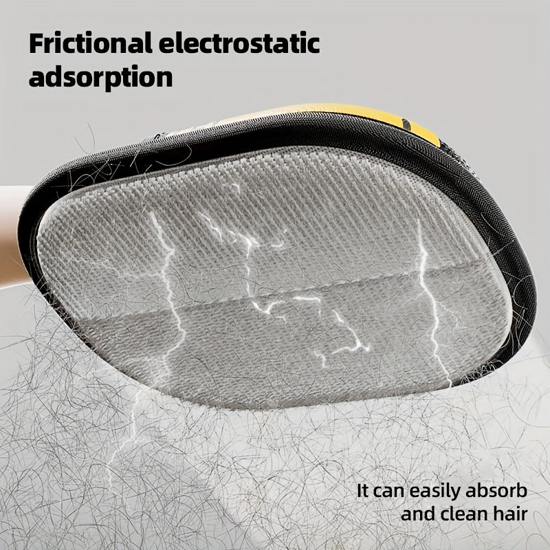 Two Household Hair Removal Brushes, a Pet Hair Removal Tool, Static Electricity Hair Removal Gloves, Reusable, Convenient And Quick, Suitable for Various Environments.