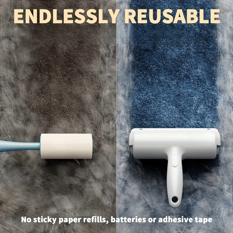 Pet Hair Remover - Lint Roller For Pet Hair - Cat And Dog Hair Remover For Couch, Furniture, Carpet, Car Seat, Reusable Roller W/Self-Cleaning Base - Upgraded Animal Fur Removal Tool