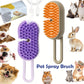 2pcs Pet Spritz Comb, 3-In-1 Cat Steam Brush, USB Charging Convenience, 360° Rotating Pet Steam Brush for Cats and Dogs, Cat Brush, Pet Cleaning, Easytouse Comb, Petsafe Material, Grooming Comb, Cat Lovers, Pet Owners