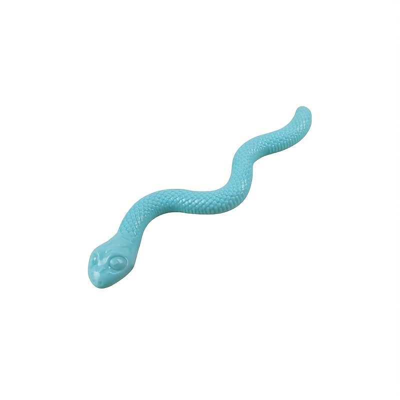 1pc Interactive Chew Toy Snake - Heavy-Duty Dog Puzzle Toy with Thick Rubber-like Texture, Individually Wrapped for Hygiene - Tough Chewer-Resistant, Non-Toxic Chew Bone for Puppies & Adult Dogs - Scratch-Resistant, for Aggre