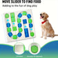[Interactive Dog Puzzle] Durable PP Interactive Dog Treat Puzzle - Mental Enrichment Feeder for IQ Training, Slow Feeder with Paw Print & Bone Shapes, Treat Dispenser for Puppies & Adult Dogs