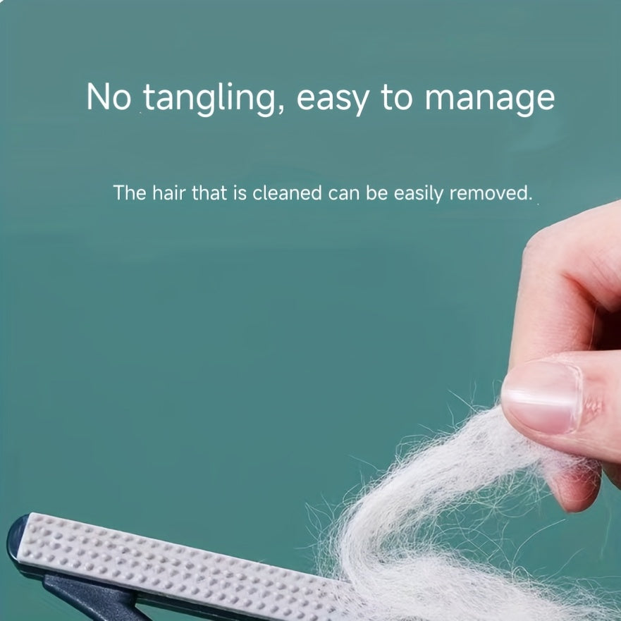 4pcs Reusable Pet Hair Cleaning Kit for Dogs & Cats - Durable Plastic Grooming Tools with Ergonomic Handles, Gentle on Fabric & Carpets, Ideal for Sofa, Furniture & Clothes - Includes Detangling Brush, Deshedding Brush, Flea