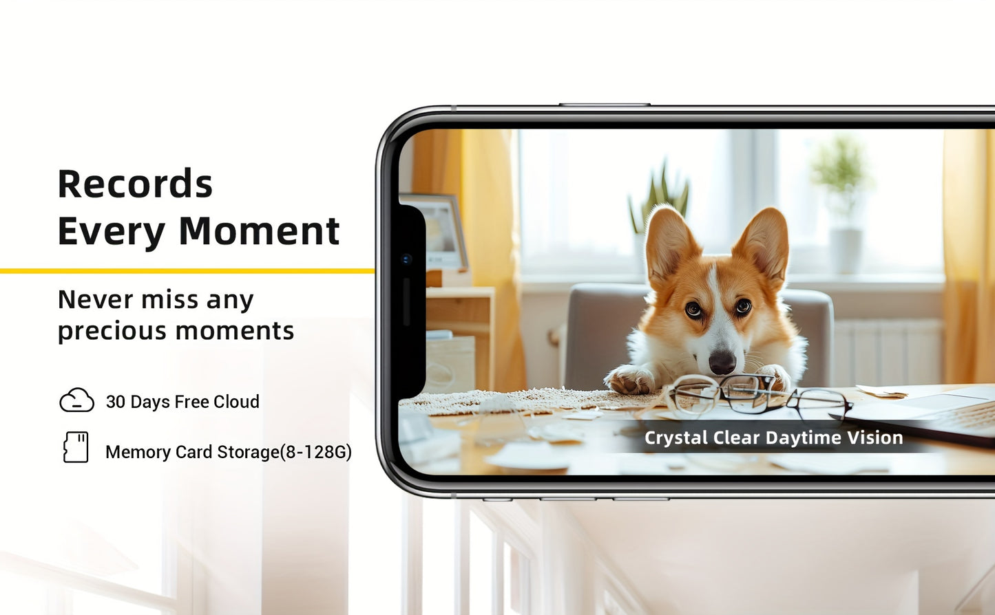 2PCS BoyKeep 5g/2.4ghz WiFi Smart Camera, High-definition Indoor Safety Monitor, Special Safety Camera For Babies And Pets, 360° Panoramic Surveillance Video, Night Vision, Two-way Calls, Memory Card And Cloud Storage, K30