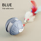 Automatic Cat Toy - Interactive Cat Toy, USB Rechargeable, Glowing Design for Indoor Play and Mental Stimulation, Fun Design, Fake Mouse, Replaceable Hanging Ornaments, Laser Cat Toy