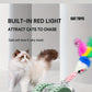 Interactive Laser Cat Toy with Mouse, 2-in-1 Laser Pointer & Plush-like Wiggling Worm-like Motion, Low-Power (<1mW) Red Light for Solo Play, Stimulates Hunting Instincts (Cats, Kittens)