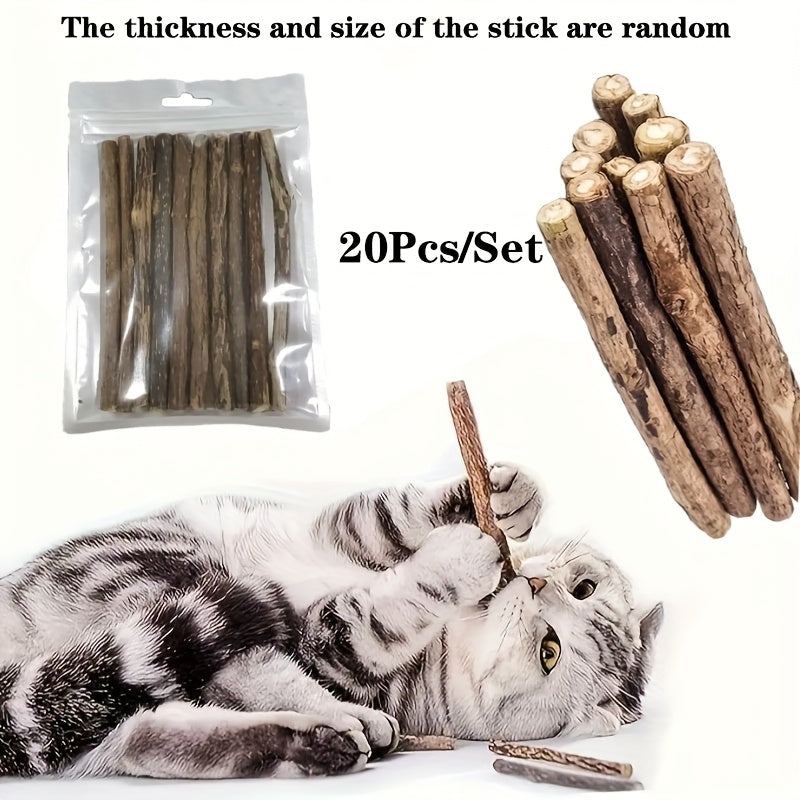 20pcs/Set. Cat Bite- A Tooth Health and Relaxation Toy with Fresh Fragrance, Safe and Non-Toxic, No Batteries Required, Suitable for Indoor Games and Soothing Gifts for Multi-Cat Families| Cat Fun| Cat Toy