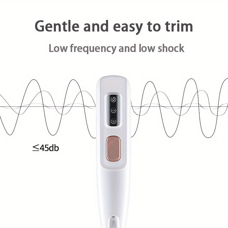 Pet Grooming Kit, Rechargeable Electric Paw Trimmer for Dogs and Cats, Dual-Use USB/Battery Powered, LED Light, Wide Blade, Quiet Operation, Ideal for Whisker, Foot & Eye Hair Removal