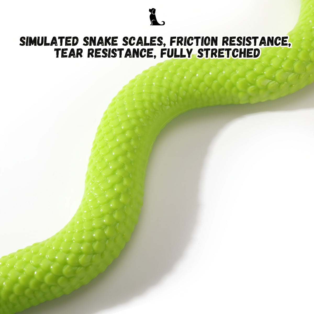 1pc Interactive Chew Toy Snake - Heavy-Duty Dog Puzzle Toy with Thick Rubber-like Texture, Individually Wrapped for Hygiene - Tough Chewer-Resistant, Non-Toxic Chew Bone for Puppies & Adult Dogs - Scratch-Resistant, for Aggre