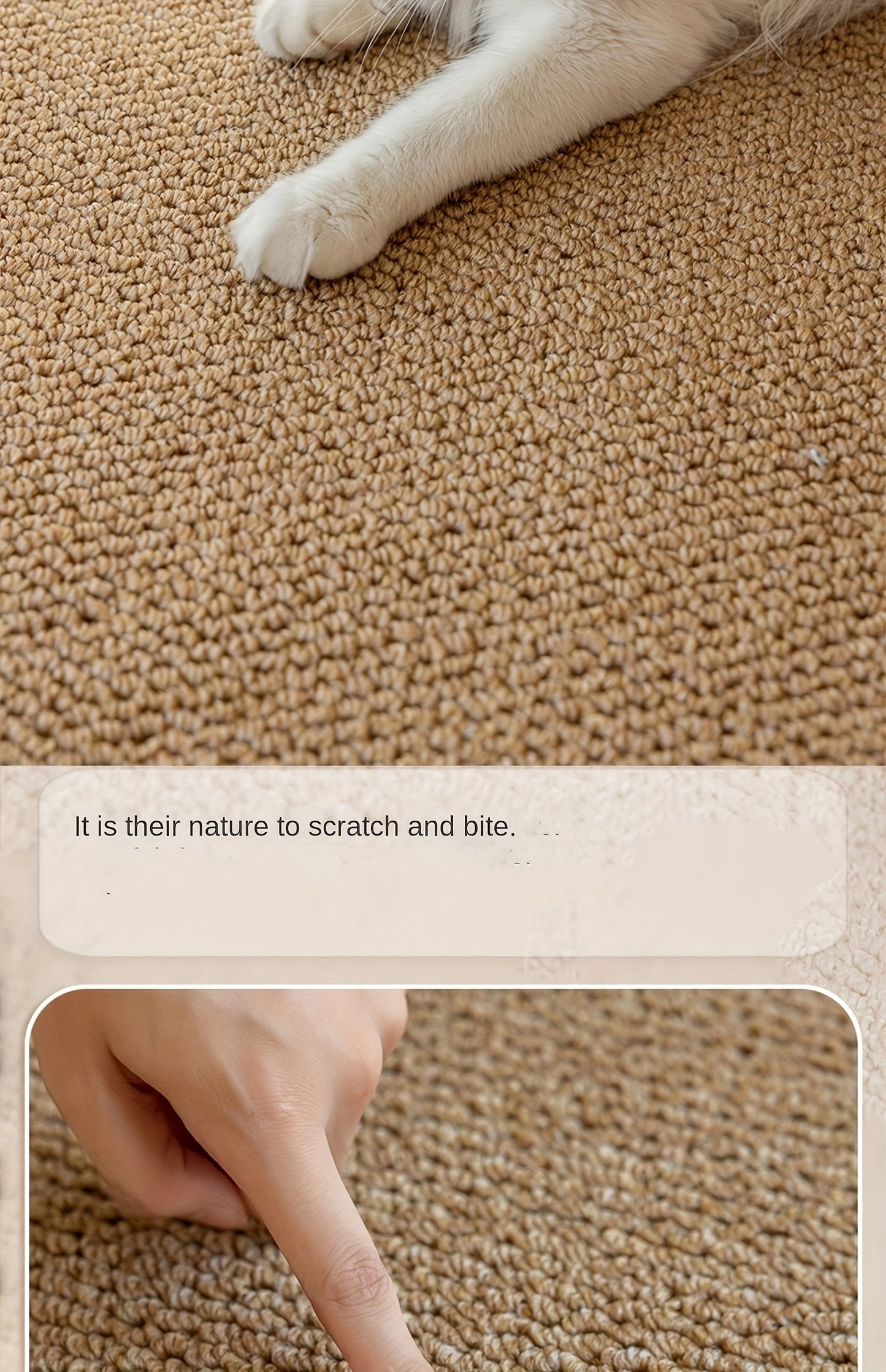 Pet cat scratch mat, pet floor mat, cat nest, dog cage, meal mat