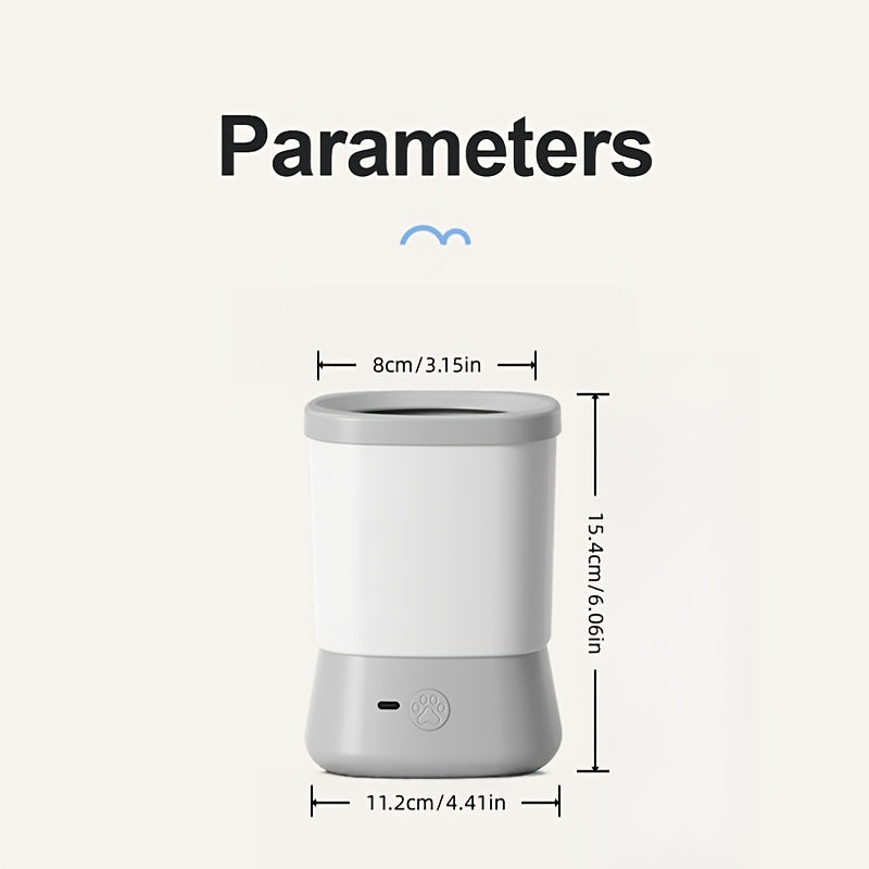 Pet Care Essentials, 1200mAh Battery, USB Pet Cleaner - Gentle and Nourishing, Suitable for Small to Medium Pets - Convenient Indoor & Outdoor Use, Hygienic Solution for Healthy Paws Anytime, Paw Washer Cup for Dogs and Cats